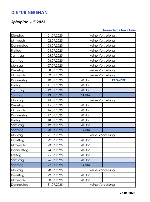Heidelberg Theater Spielplan