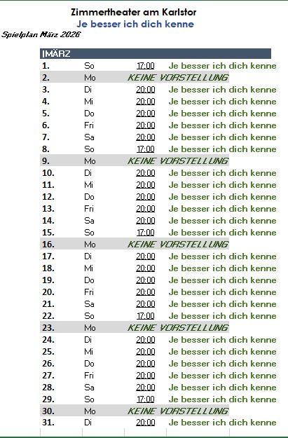 Heidelberg Theater Spielplan