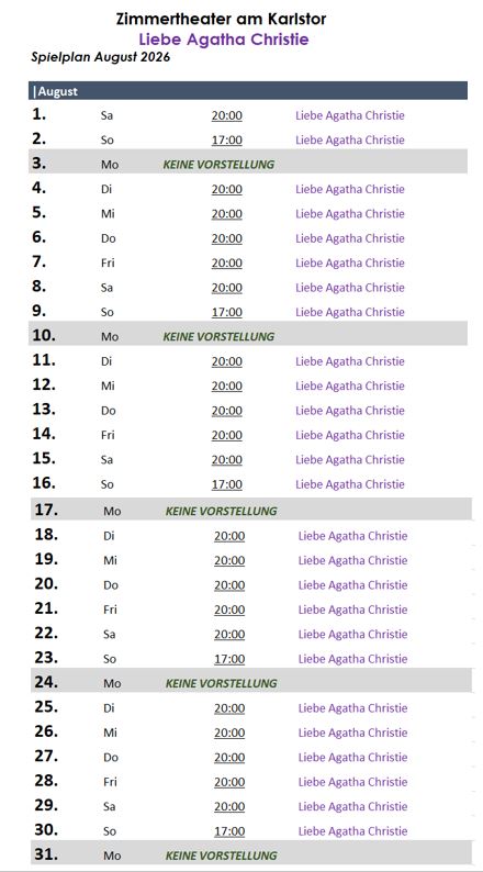 Heidelberg Theater Spielplan